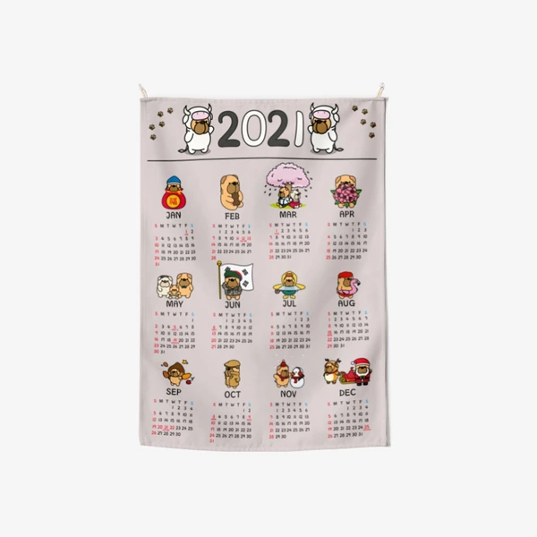 땡구문구 Fabric, 2021 Febric Calendar