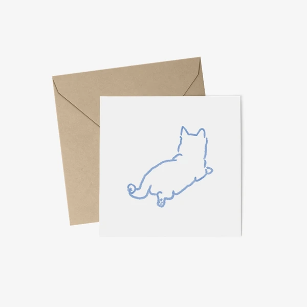 joyce Stationery, Square Postcard + Envelop
