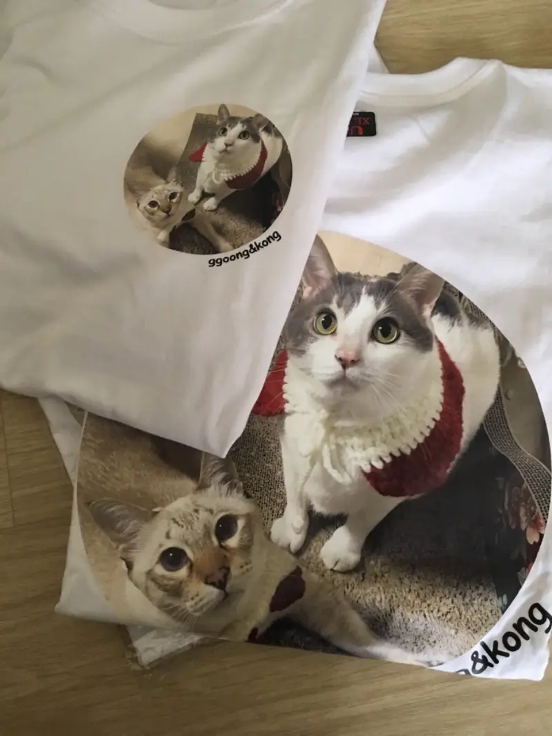 20수 Value 라운드 티셔츠(남녀공용) XL(100) 구매 제작 후기 느너무귀여워요ㅠㅠ흑 - 마플 리얼 후기