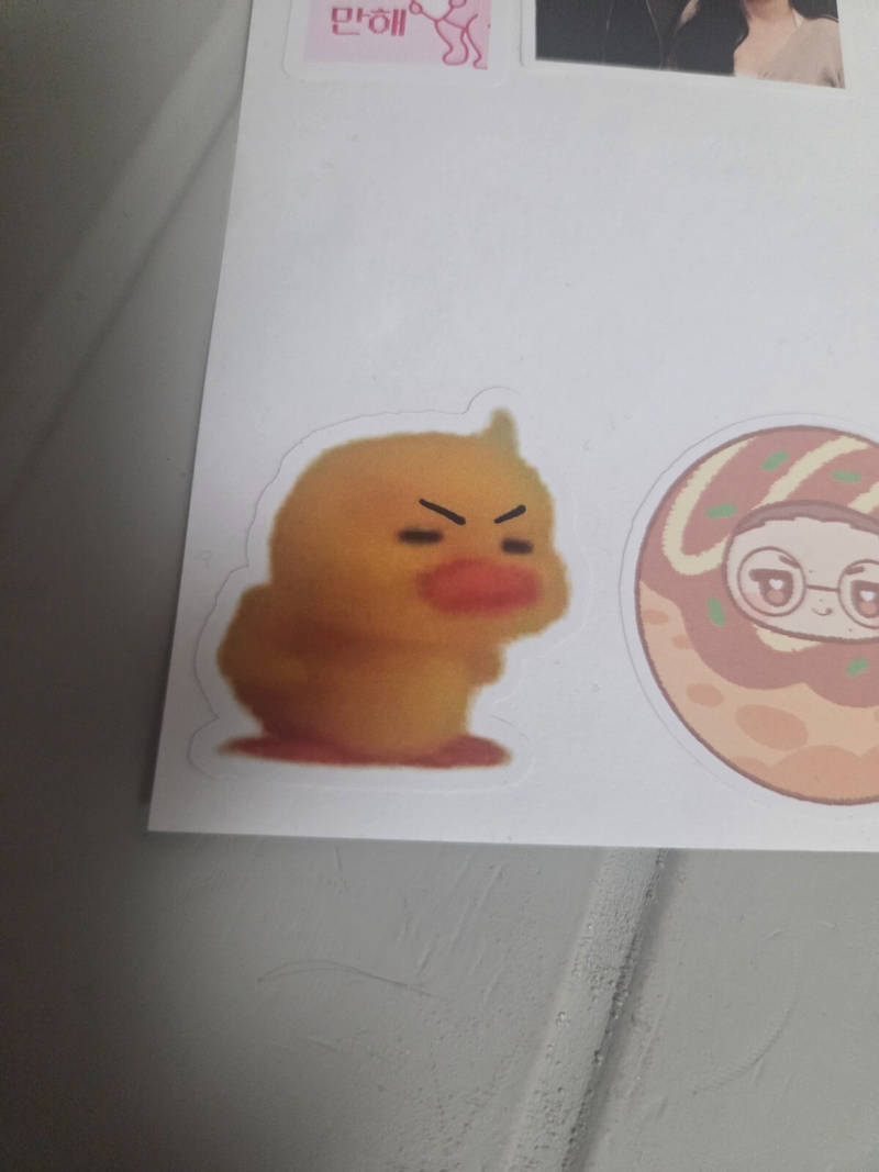 Custom Design Stickers Purchased 5.08 x 7.2 inch 제작 후기 I've tried printing stickers at other places several times, but I think Marpple has the best image quality. Thanks to you, I can print stickers with photos I personally selected and stick them everywhere. I'm very satisfied!- 마플 리얼 후기