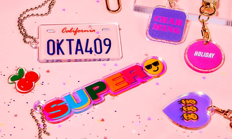 Cute & Portable 
Acrylic keychains