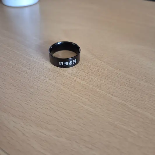 8mm Surgical Steel Initial Ring Purchased #10 제작 후기 I will use it well!! - 마플 리얼 후기