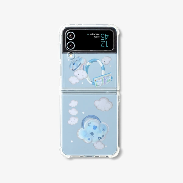 가벼운 친구들 Phone ACC, Galaxy Z Flip4 Clear Soft TPU Case