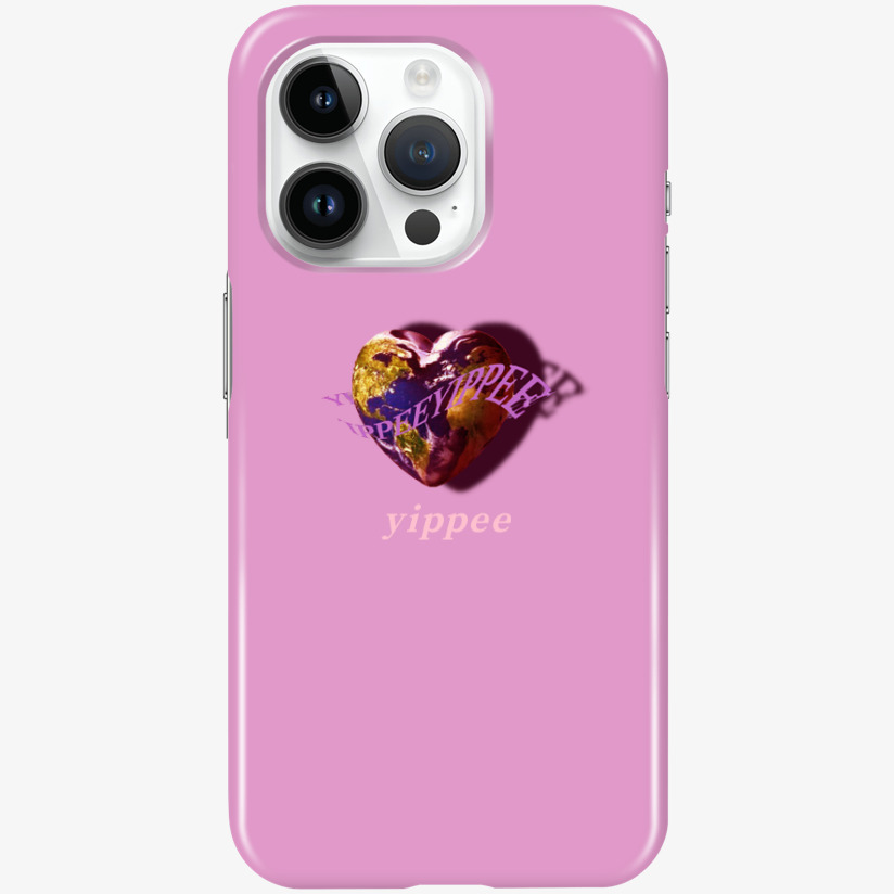 HEART YIPPEE PHONE CASE PINK VER ◌ ｡˚, 마플샵 굿즈