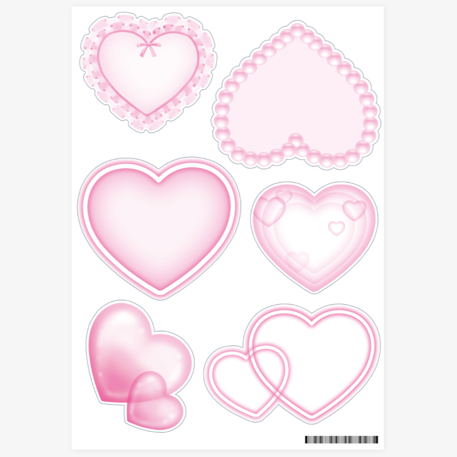 Lovely pink memo sticker, MARPPLESHOP GOODS