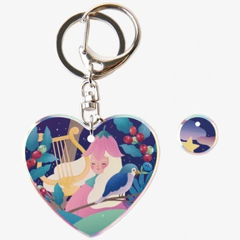 DALI Goods, Jelly Heart Keychain