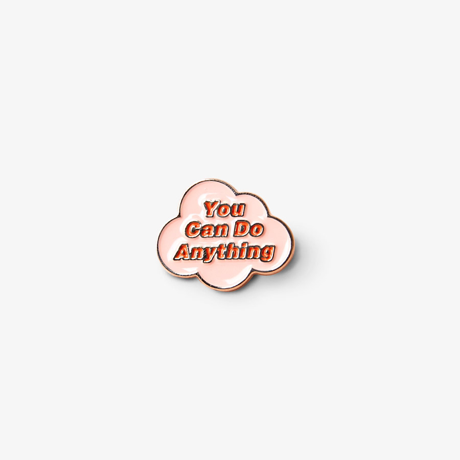 Pink Cloud Pin Badge, MARPPLESHOP GOODS