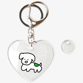 눙눙이 Goods, Jelly Heart Keychain