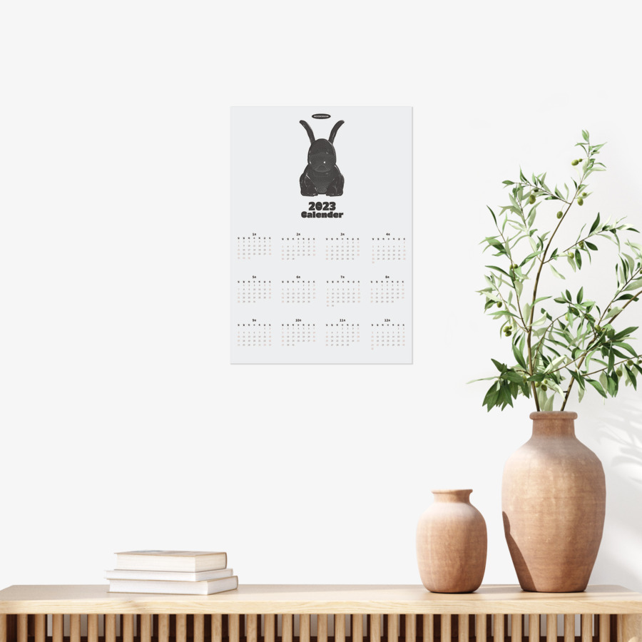2023 Black Rabbit Fringe Poster Abdominal Simple Ver Moodernism, MARPPLESHOP GOODS