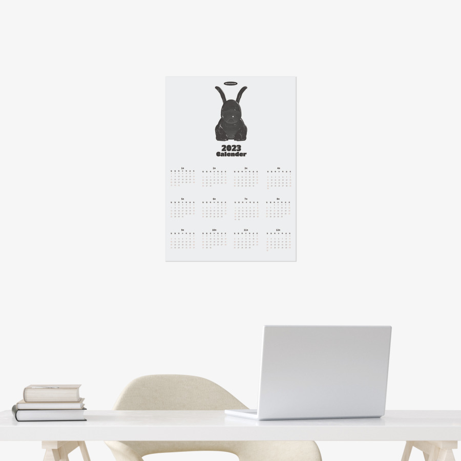 2023 Black Rabbit Fringe Poster Abdominal Simple Ver Moodernism, MARPPLESHOP GOODS