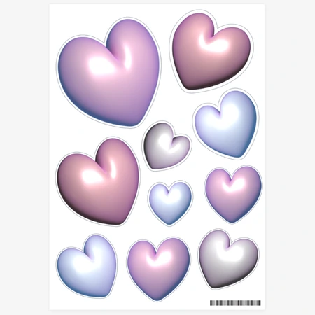 FITTE 스티커, 3D Heart Sticker 굿즈, 굿즈 판매, 굿즈샵