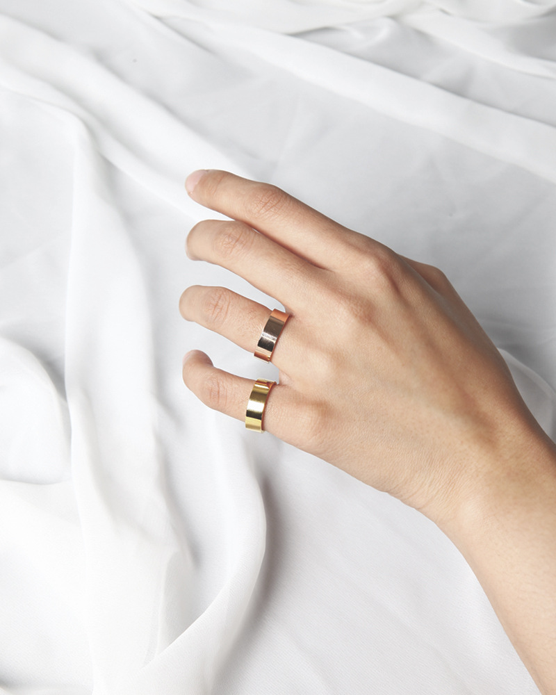 Vrai and oro on sale thick stacking ring