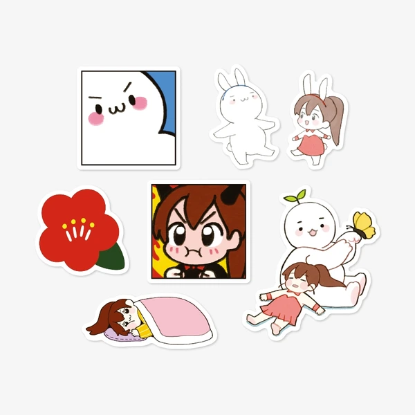 932 undefined, 6 kinds of Okhee stickers