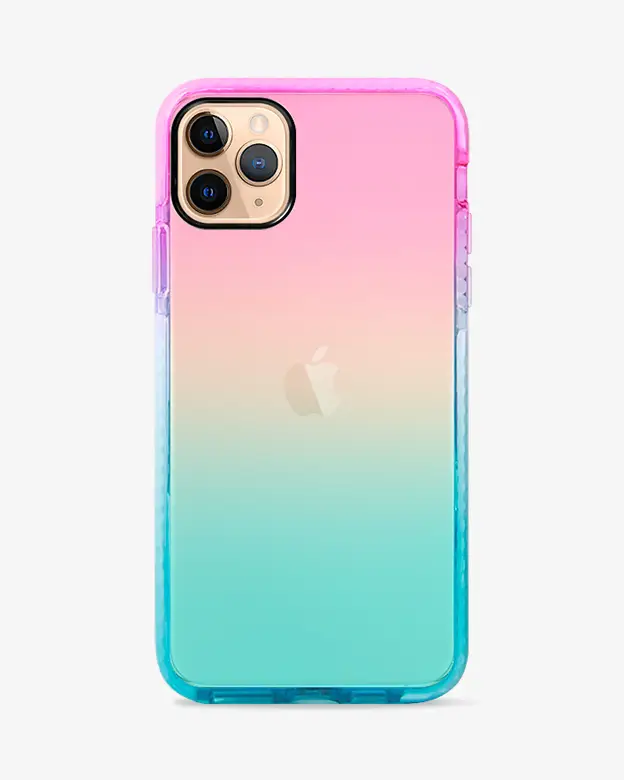 iPhone 11 PRO MAX Anti Shock Soft Case (Blue Pink)