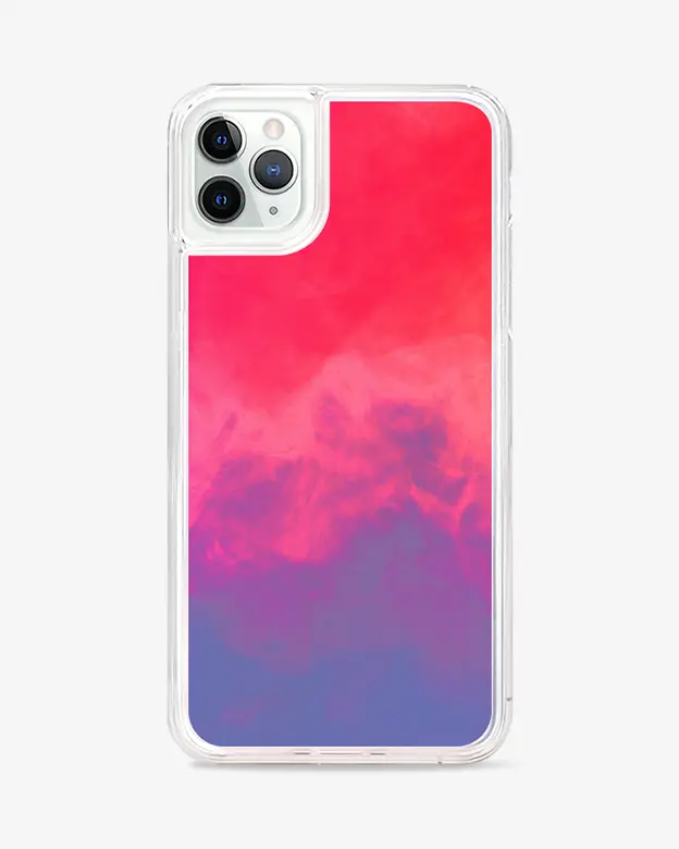 iPhone 11 PRO MAX Neon Sand Case (Blue Pink)