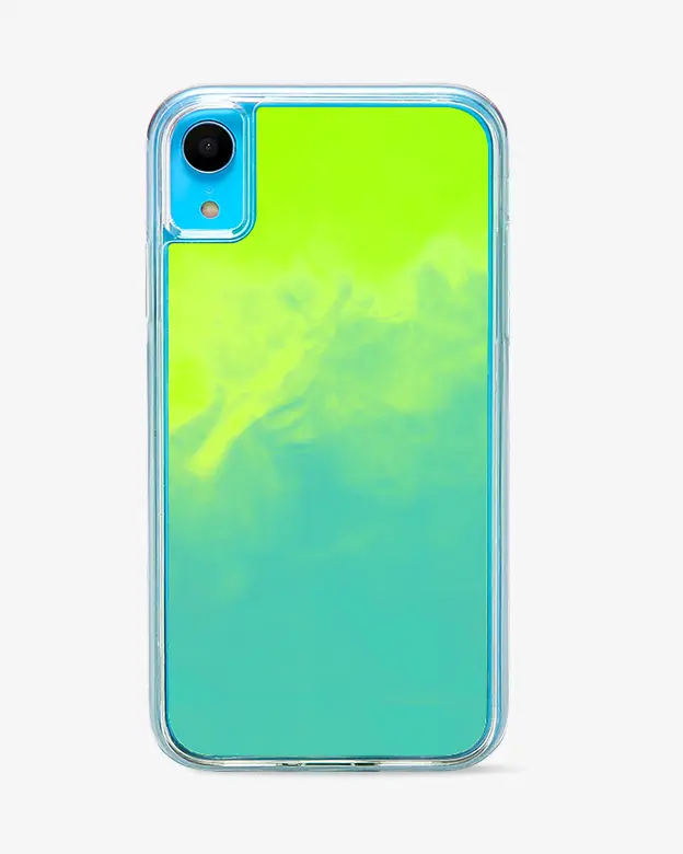 iPhone XR Neon Sand Case (Blue Green)