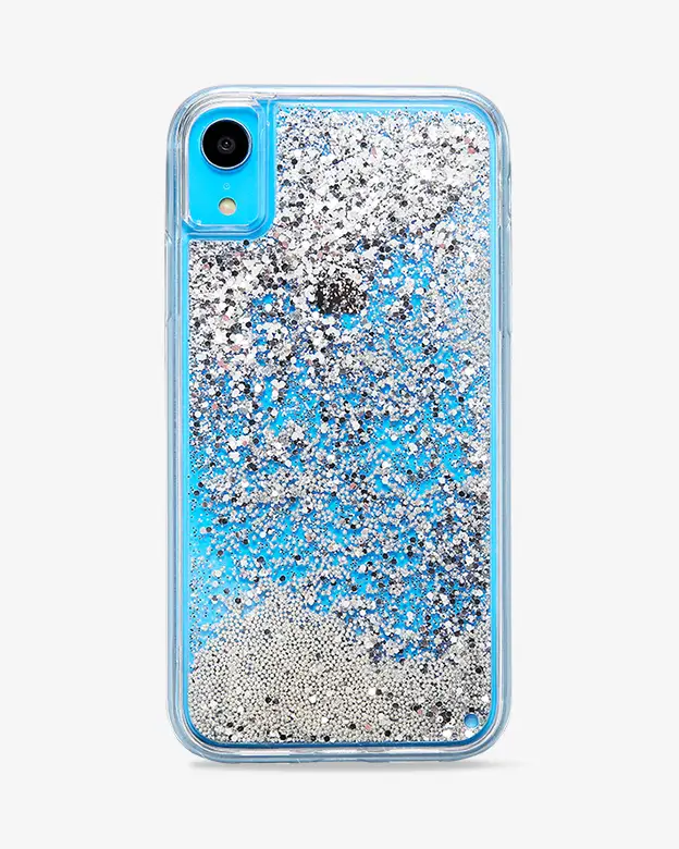 iPhone XR Glitter Case (Silver)