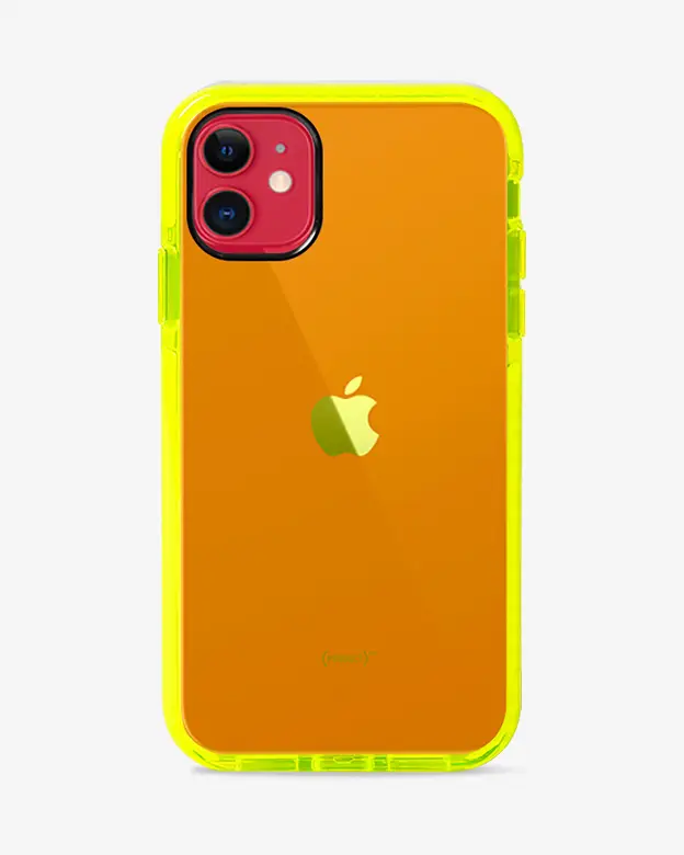 iPhone 11 Anti Shock Soft Case (Neon Yellow)