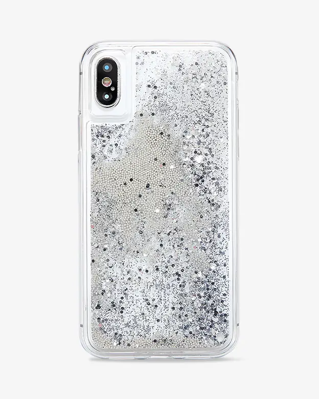 iPhone X/XS Glitter Case (Silver)