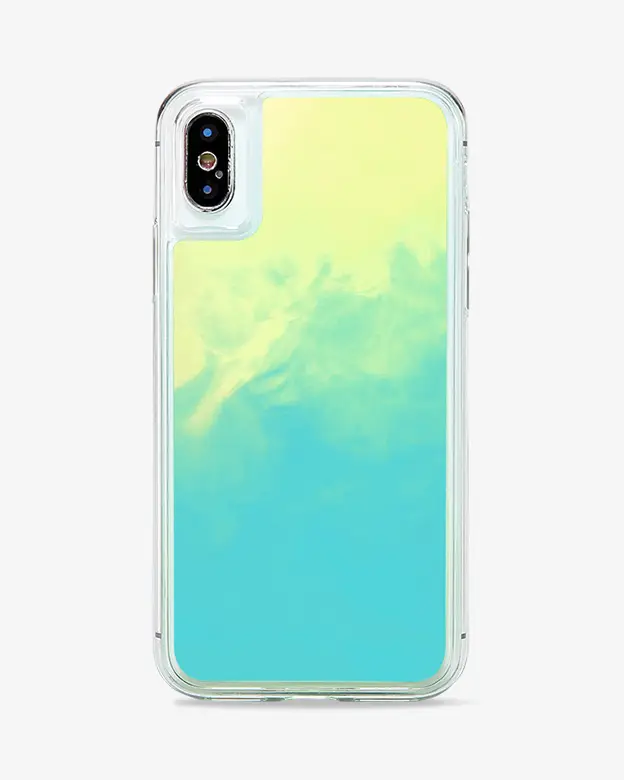 iPhone X/XS Neon Sand Case (Blue White)