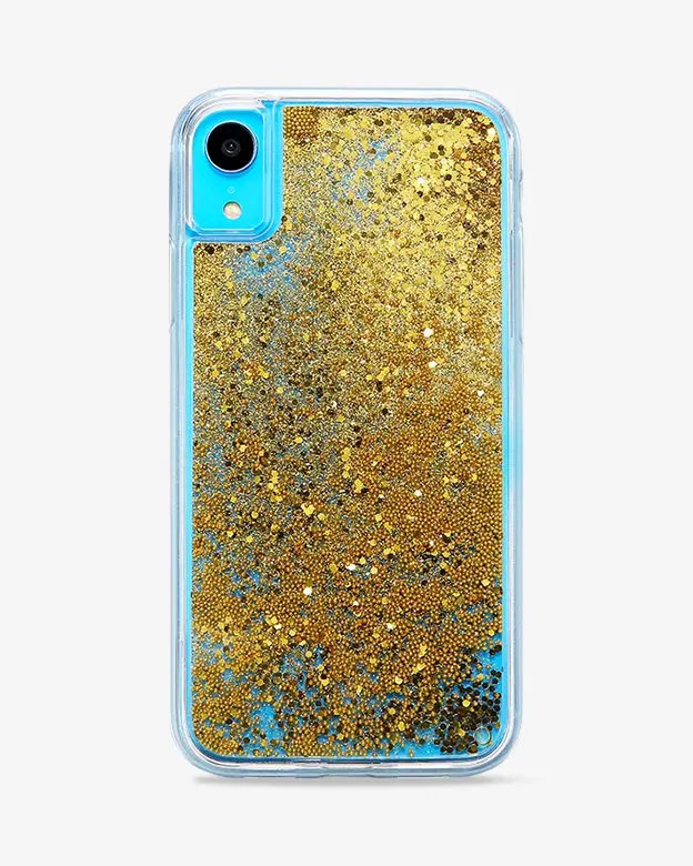 iPhone XR Glitter Case (Gold)