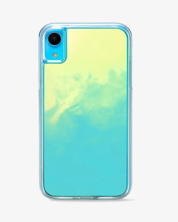 iPhone XR Neon Sand Case (Blue White)