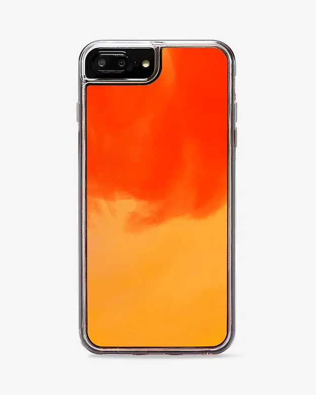 iPhone 7 Plus Neon Sand Case (Orange)