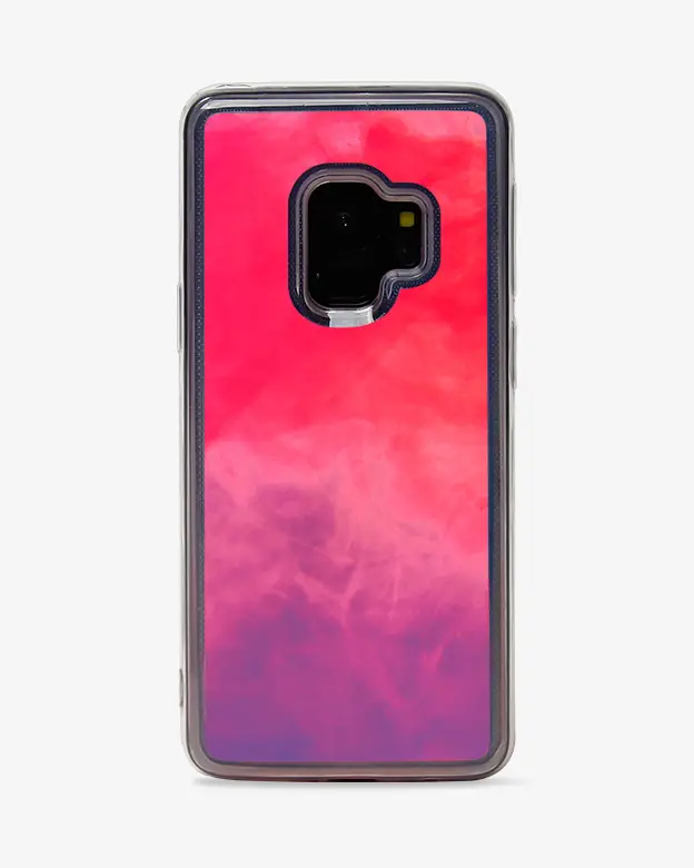 Galaxy S9 Neon Sand Case (Blue Pink)
