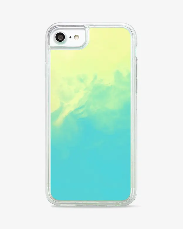 iPhone 8 Neon Sand Case (Blue White)