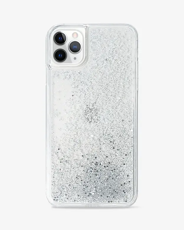 iPhone 11 PRO MAX Glitter Case (Silver)