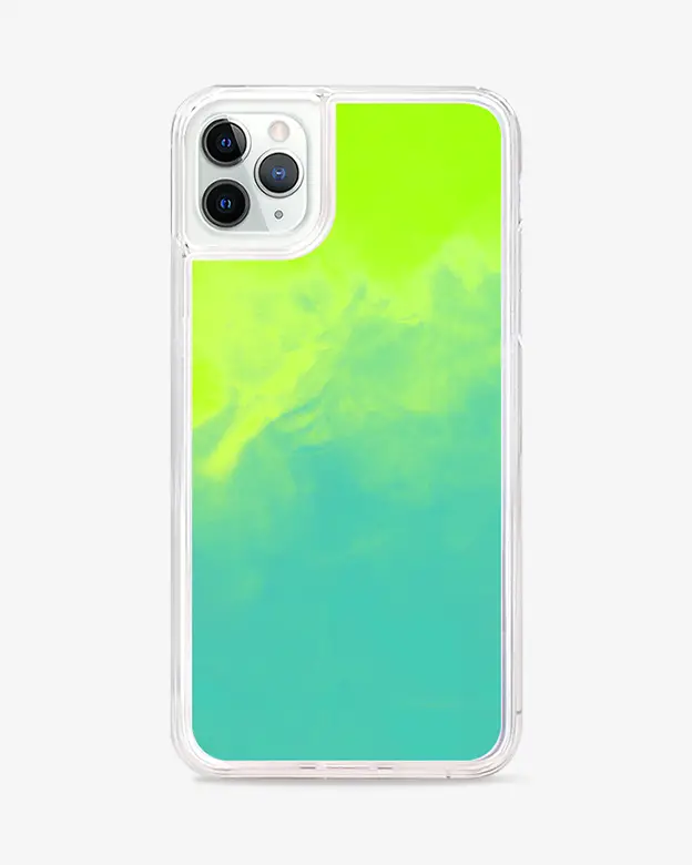 iPhone 11 PRO MAX Neon Sand Case (Blue Green)