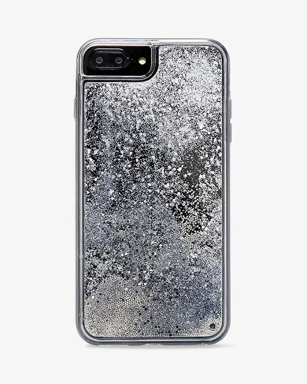 iPhone 8 Plus Glitter Case (Silver)
