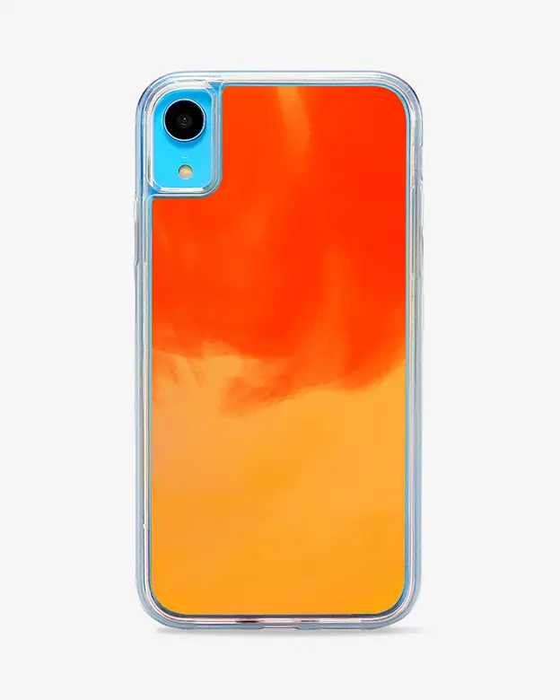 iPhone XR Neon Sand Case (Orange)