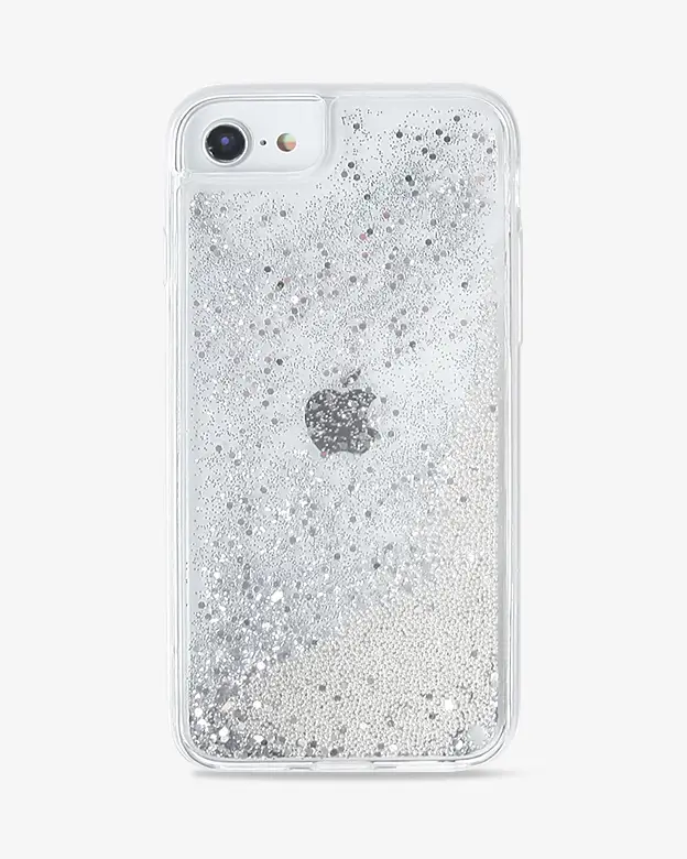 iPhone SE2 Glitter Case (Silver)