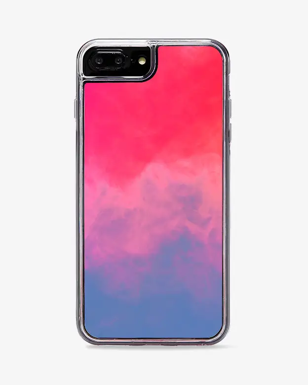 iPhone 7 Plus Neon Sand Case (Blue Pink)