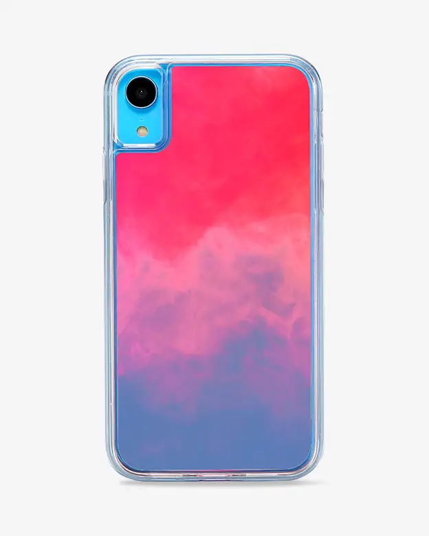 iPhone XR Neon Sand Case (Blue Pink)