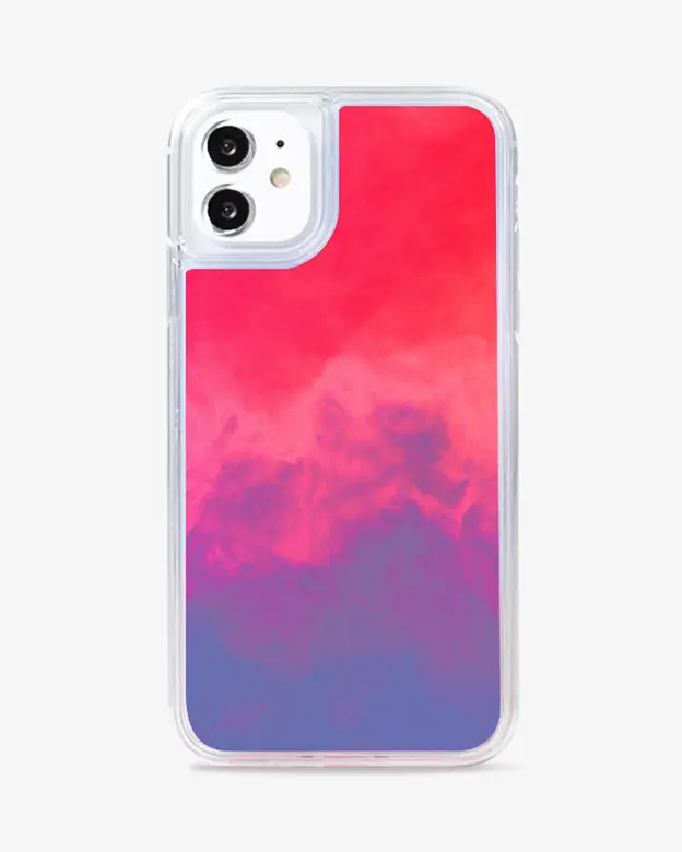 iPhone 11 Neon Sand Case (Blue Pink)