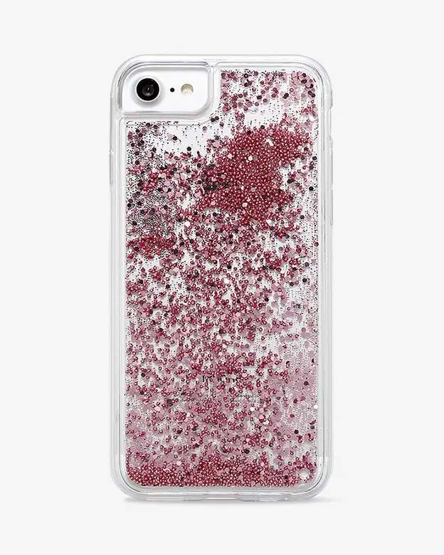 iPhone 8 Glitter Case (Pink)