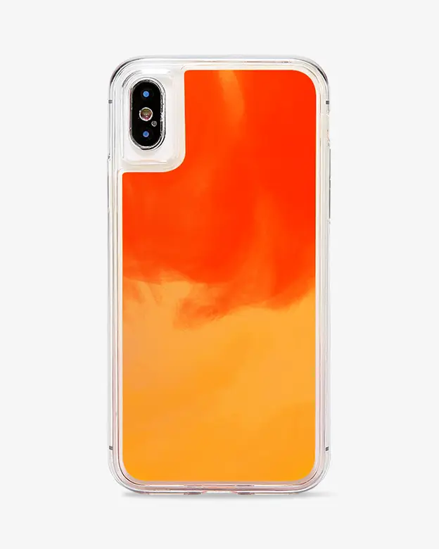 iPhone X/XS Neon Sand Case (Orange)