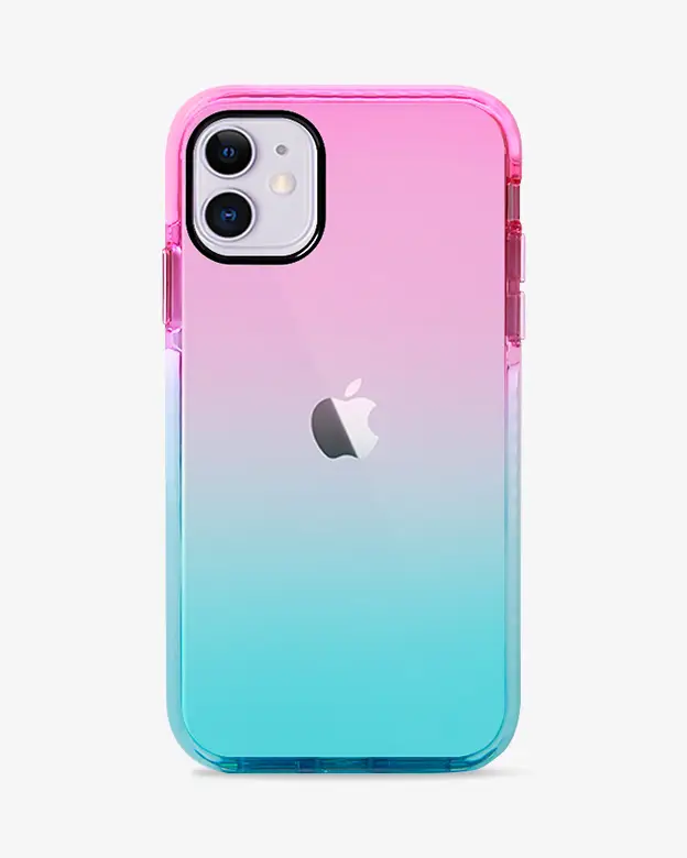 iPhone 11 Anti Shock Soft Case (Blue Pink)