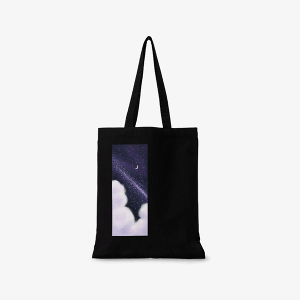 with_u Accessories, Linen Eco Bag (Black)