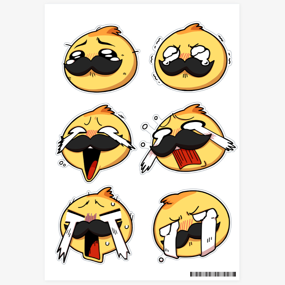 wholesome cursed emoji sticker pack Sticker for Sale by robihn in 2023
