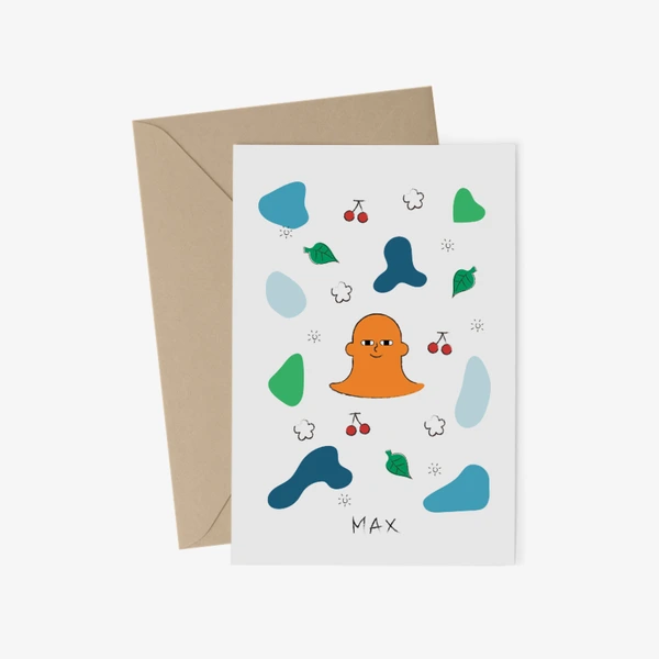 MAX Stationery, Big Postcard + Envelop (Vertical)