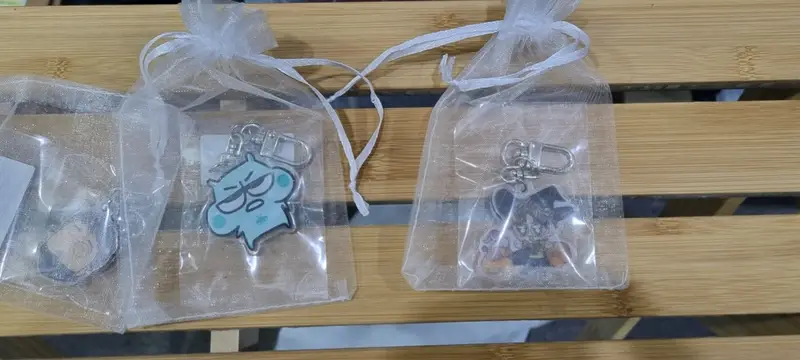 자유형 아크릴 키링 (투명) 아크릴 키링 구매 제작 후기 짱 귀야버요- 마플 리얼 후기