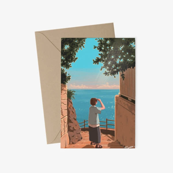 mooni Stationery, Big Postcard + Envelop (Vertical)