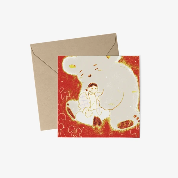 하미 Stationery, Square Postcard + Envelop