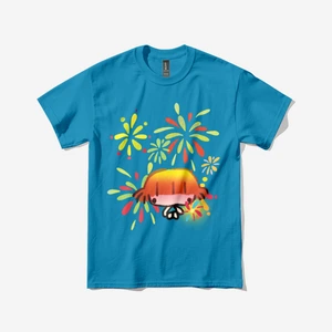 여름계열 불꽃놀이 소녀  티셔츠 