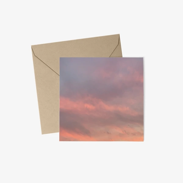 시선기록소 Stationery, Square Postcard + Envelop