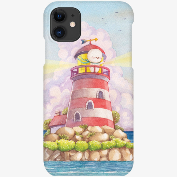 Red Lighthouse iPhone Case, MARPPLESHOP GOODS