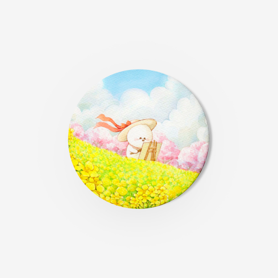Paint spring Pin Button, MARPPLESHOP GOODS